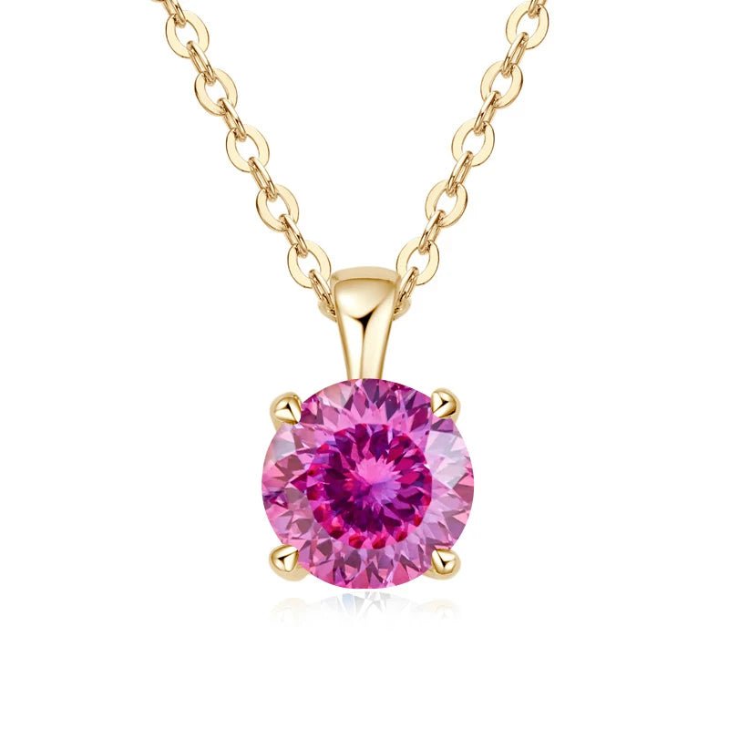 1.0 carat Moissanite Pendants for Women Classic Wedding Necklace Original S925 Sterling Silver Jewelry - Checkouts USA