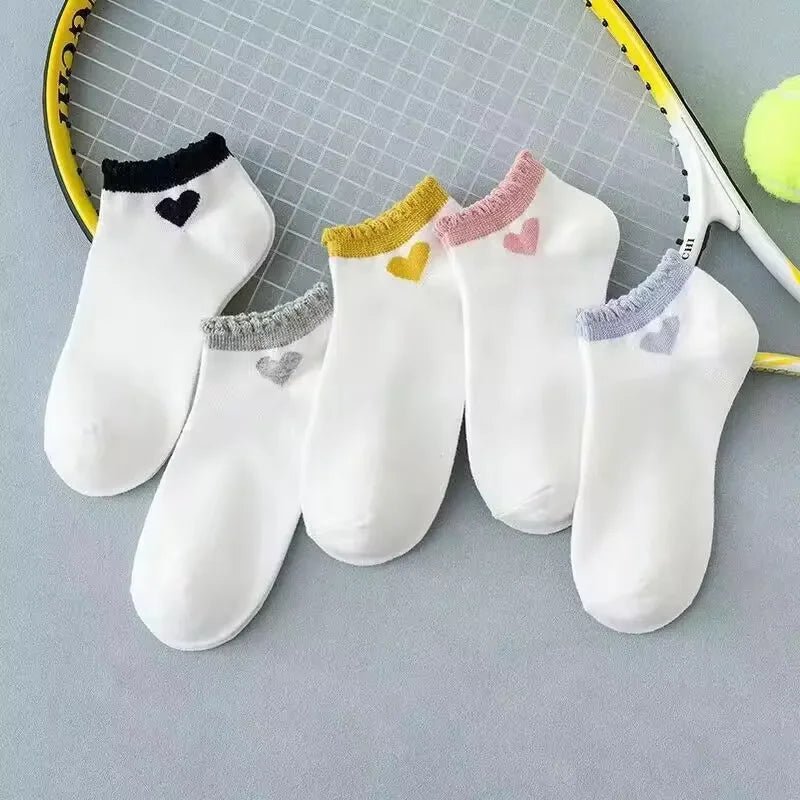 10 Pairs Women Cartoon Patterned Socks Trendy And Fashionable Versatile Socks Lightweight Breathable Comfortable Casual Socks - Checkouts UK