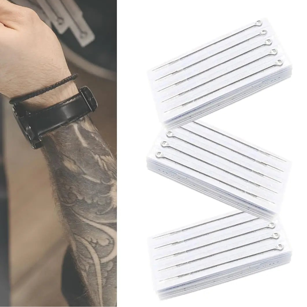 100/50/10pcs Sterilized Tattoo Needles RL RS M1 RM Tattoo Needle for Tattoo Permanent Makeup Machine - Checkouts UK