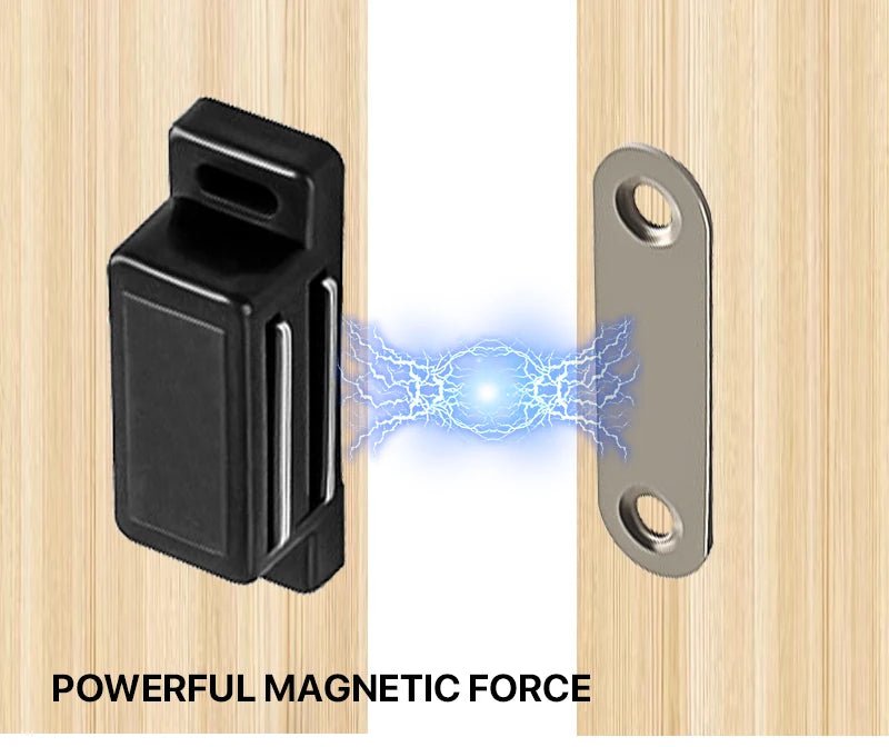 10/20pcs Magnetic Cabinet Catches Magnet Door Stops Plastic Strong Door Cabinet Cupboard Closer Suction Furniture Hardware - Checkouts USA