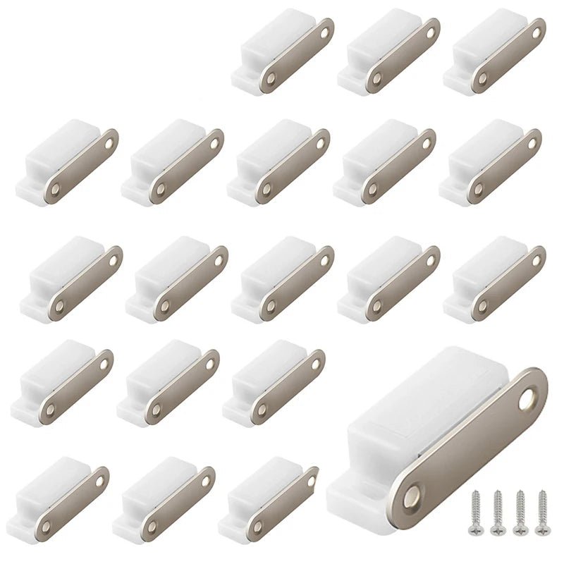 10/20pcs Magnetic Cabinet Catches Magnet Door Stops Plastic Strong Door Cabinet Cupboard Closer Suction Furniture Hardware - Checkouts USA