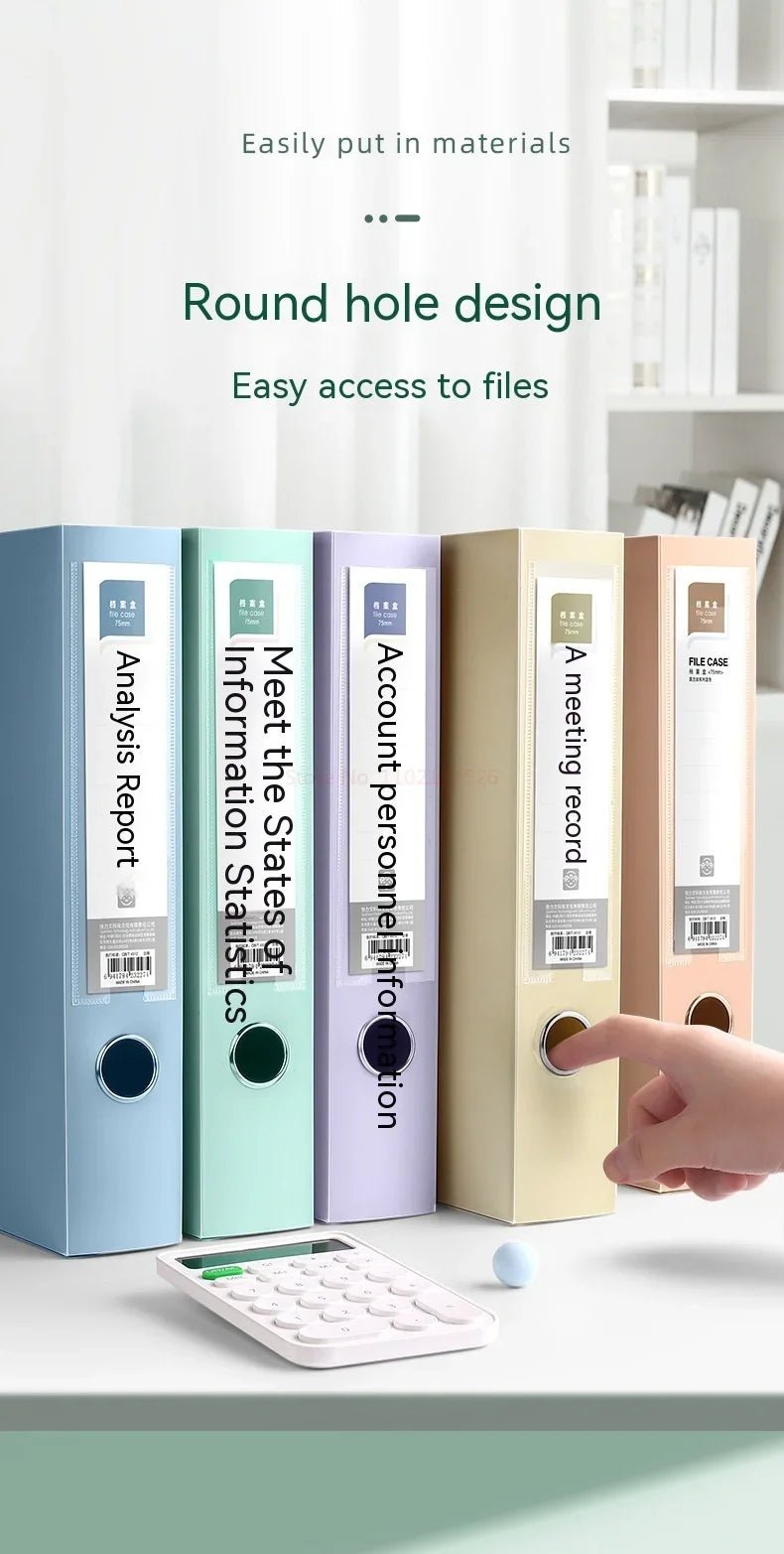 10pcs Large Capacity A4 File Folder Multifunctional Waterproof Document Organizer Dustproof Desktop Storage Document Holder - Checkouts USA