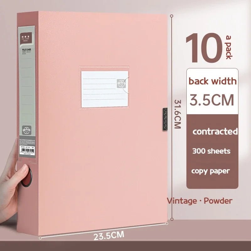 10pcs Large Capacity A4 File Folder Multifunctional Waterproof Document Organizer Dustproof Desktop Storage Document Holder - Checkouts USA