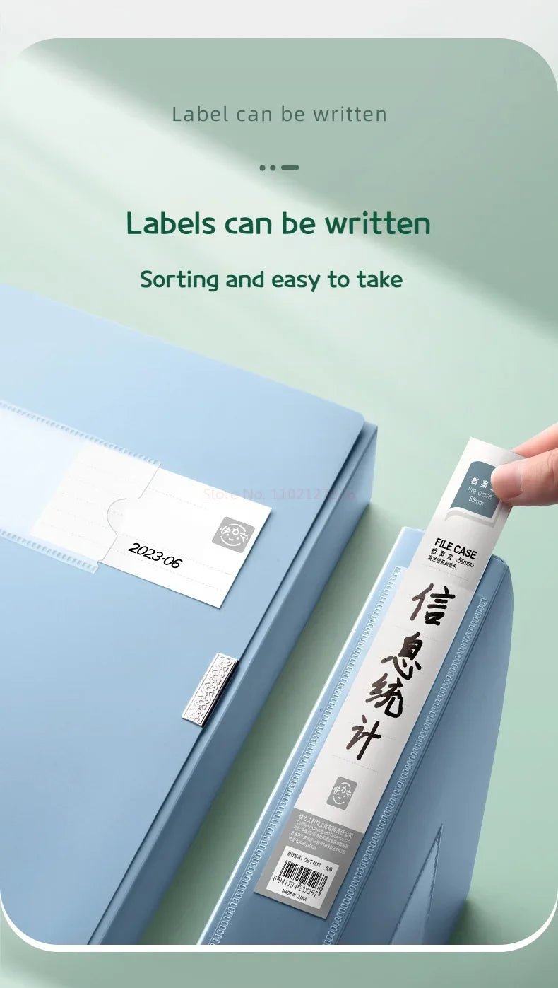 10pcs Large Capacity A4 File Folder Multifunctional Waterproof Document Organizer Dustproof Desktop Storage Document Holder - Checkouts USA