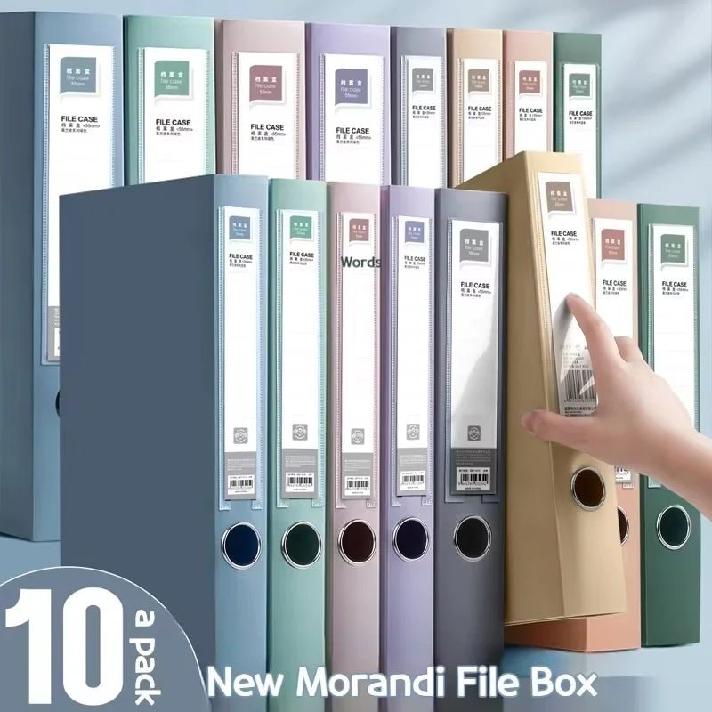 10pcs Large Capacity A4 File Folder Multifunctional Waterproof Document Organizer Dustproof Desktop Storage Document Holder - Checkouts USA