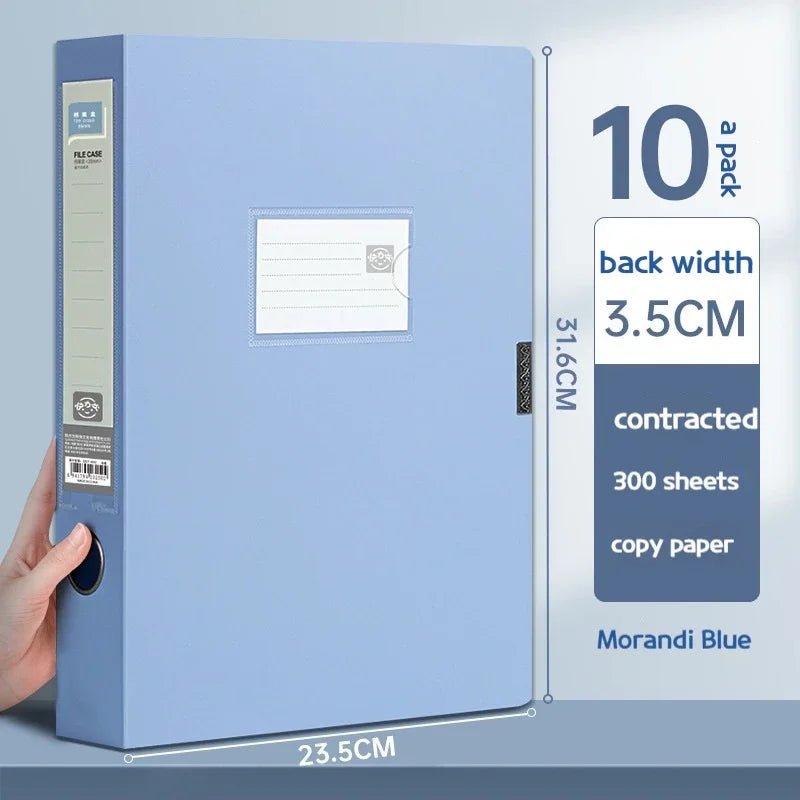 10pcs Large Capacity A4 File Folder Multifunctional Waterproof Document Organizer Dustproof Desktop Storage Document Holder - Checkouts USA