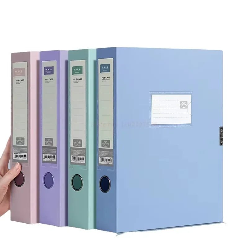 10pcs Large Capacity A4 File Folder Multifunctional Waterproof Document Organizer Dustproof Desktop Storage Document Holder - Checkouts USA