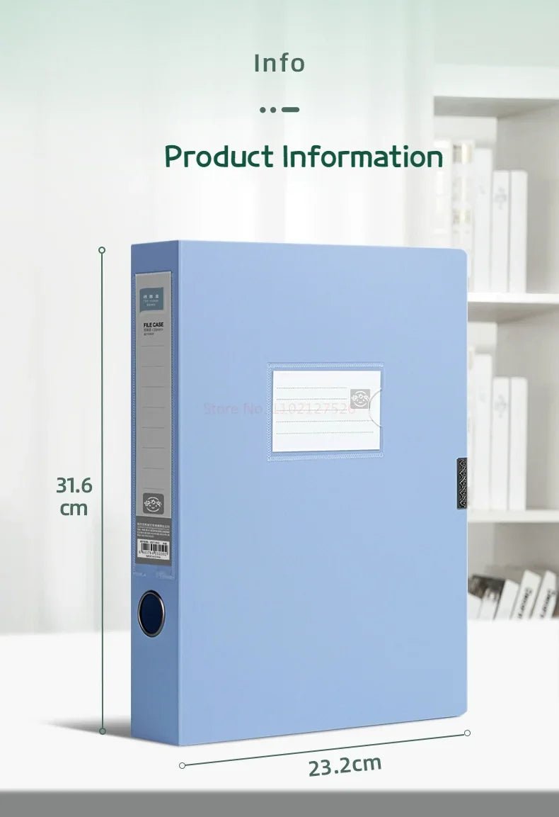 10pcs Large Capacity A4 File Folder Multifunctional Waterproof Document Organizer Dustproof Desktop Storage Document Holder - Checkouts USA