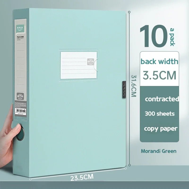 10pcs Large Capacity A4 File Folder Multifunctional Waterproof Document Organizer Dustproof Desktop Storage Document Holder - Checkouts USA