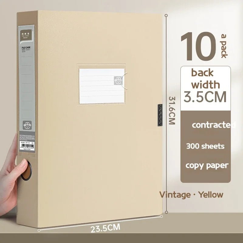 10pcs Large Capacity A4 File Folder Multifunctional Waterproof Document Organizer Dustproof Desktop Storage Document Holder - Checkouts USA