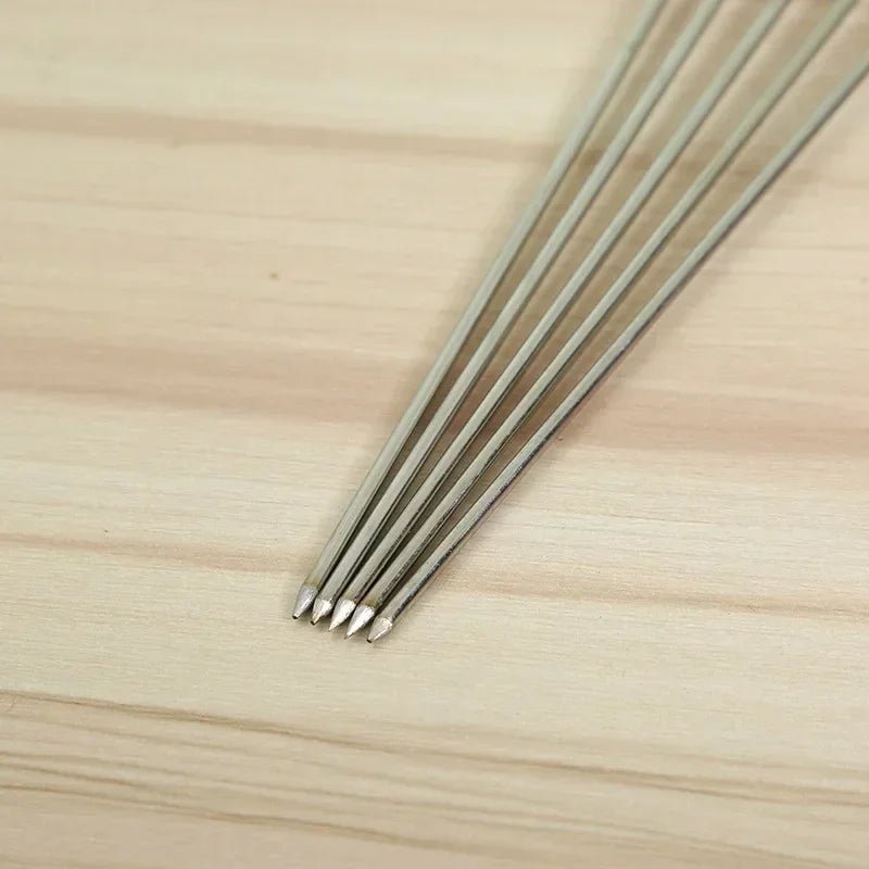 10Pcs Stainless Steel Barbecue Skewer Reusable BBQ Skewers For Outdoor Camping Picnic Cooking Tools BBQ Supplies - Checkouts UK