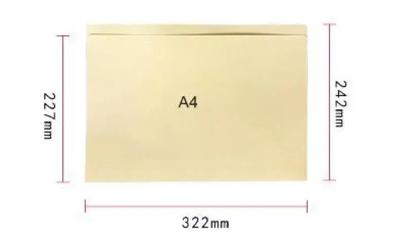 10pcs/Pack Manila Tab Folders, Basics 1/3 - Cut Tab, Assorted Positions File Folders, Letter Size,A4,Legal Size,Document - Checkouts USA