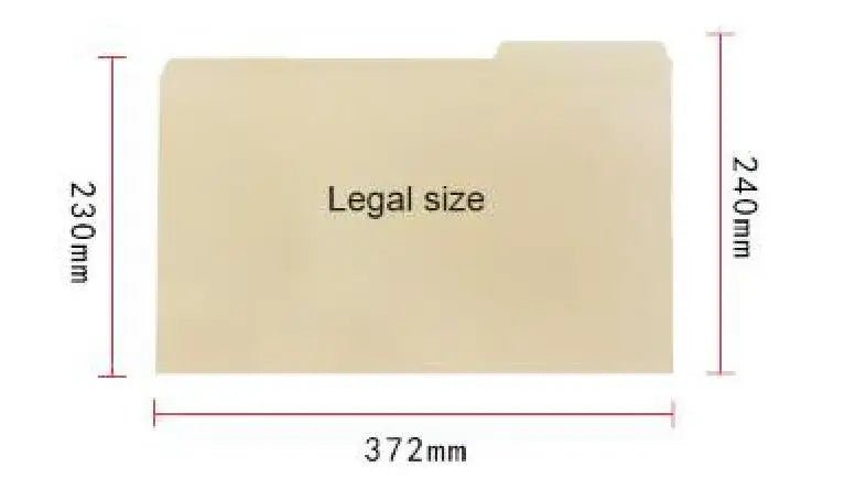 10pcs/Pack Manila Tab Folders, Basics 1/3 - Cut Tab, Assorted Positions File Folders, Letter Size,A4,Legal Size,Document - Checkouts USA