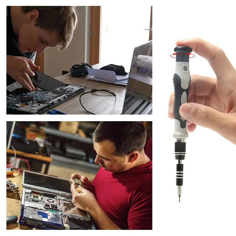 115 - in - 1 Precision Screwdriver Kit, Includes Magnetic Tips, Ideal for Electronics and Laptop Repairs, Professional Nut Driver - Checkouts USA