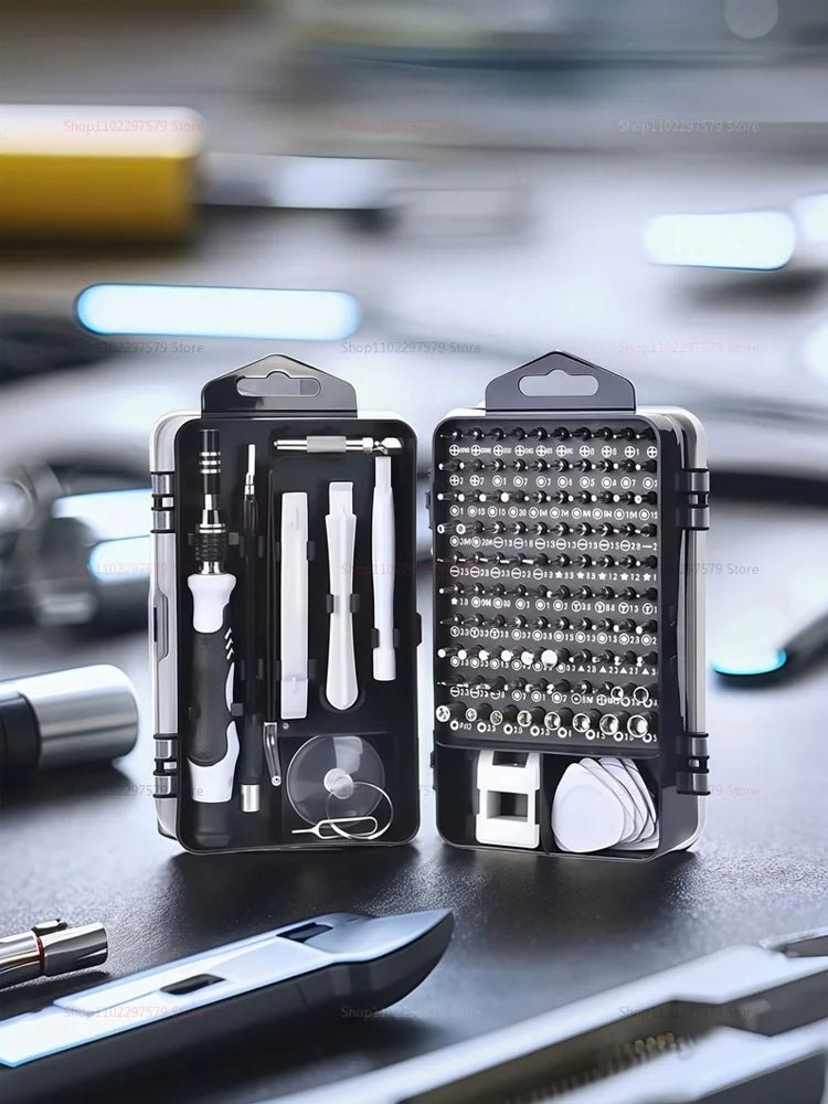 115 - in - 1 Precision Screwdriver Kit, Includes Magnetic Tips, Ideal for Electronics and Laptop Repairs, Professional Nut Driver - Checkouts USA