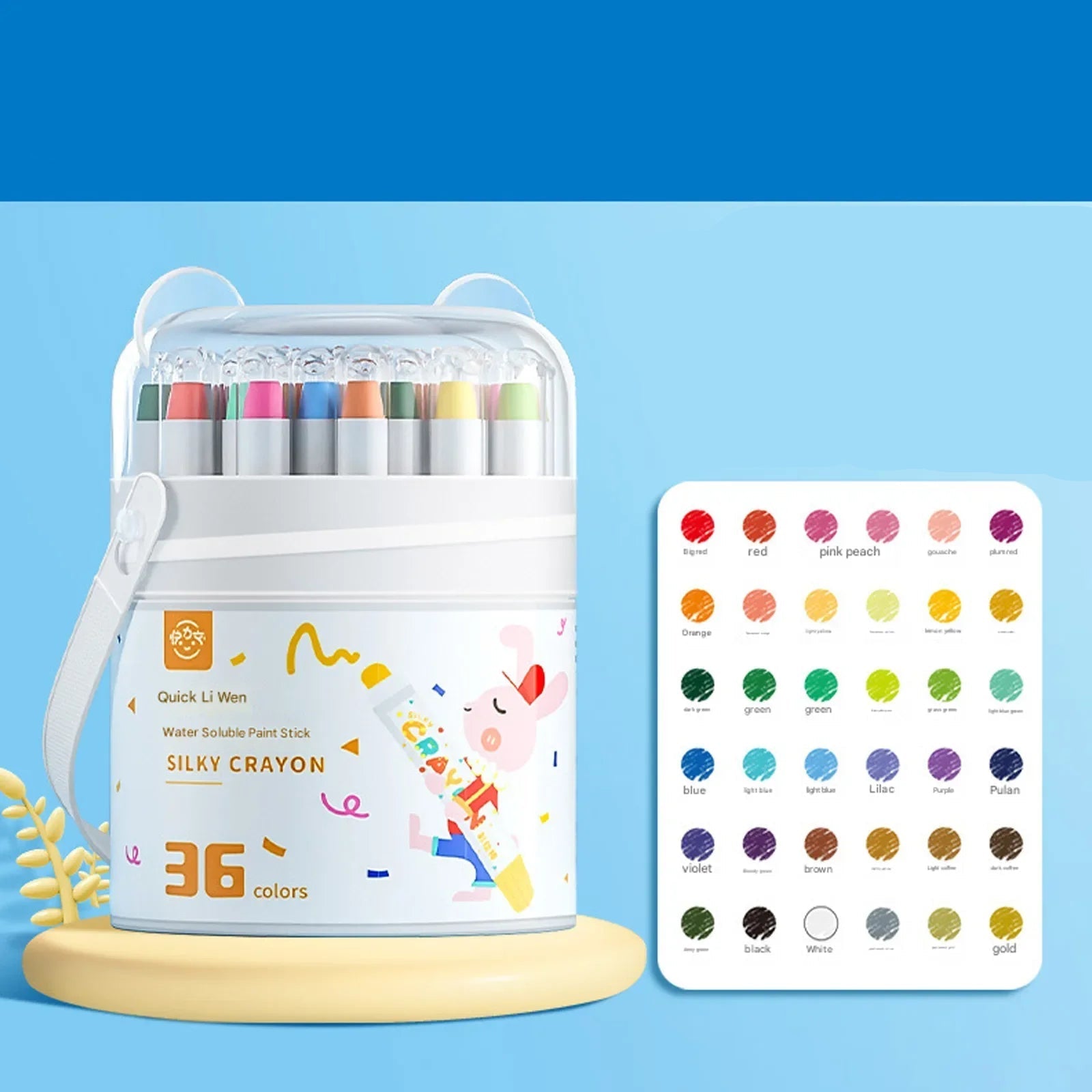 12/24/36/48 Color Children's CrayonOil Painting Stick Portable Barrel Not Dirty Hands Safe Washable Colorful Stick Art Supplies - Checkouts USA