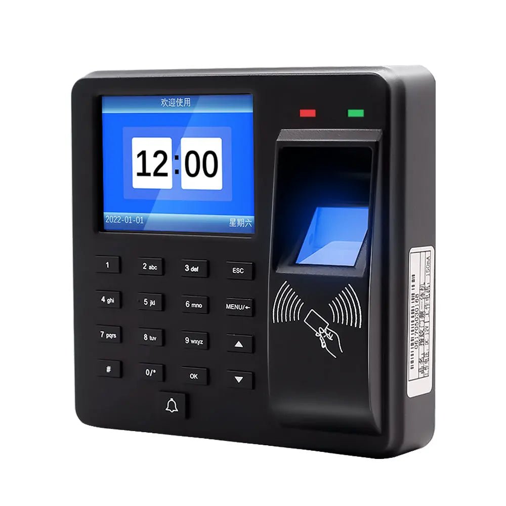 125Khz RFID Biometric Fingerprint Time Attendance Clock Recorder Employe Recognition Check in Time Recording Door Access Control - Checkouts UK