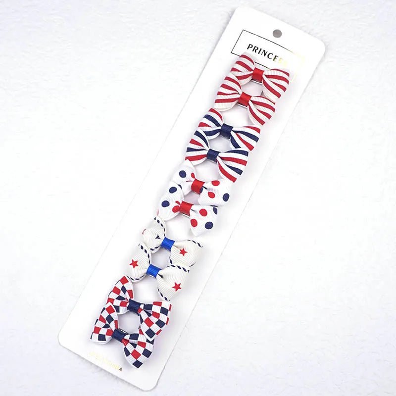 13 Kinds Of Style Dog Hair Bows Brand New Pet Grooming Accessories 10 Pcs/Lot Ribbon Bow With Alligator Clip Pet Christmas Gifts - Furbury