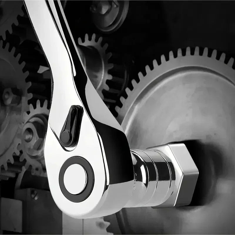 1/4 3/8 1/2 Inch Drive Stubby Ratchet Set with Short Handle Quick - Release Head Mini Ratchet Wrench Efficient Auto Repair Tool - Checkouts USA