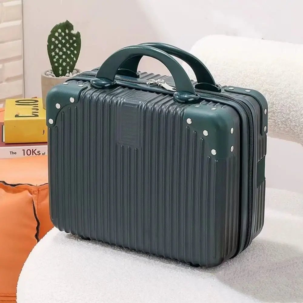 14 inch Mini Travel Suitcase Cosmetic Box Hand Luggage Organizer Makeup Case Small Password Box Boarding Case - Checkouts UK