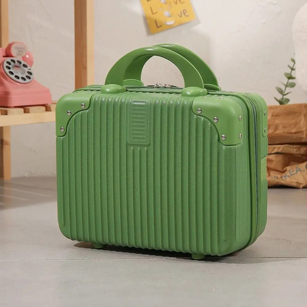 14 inch Mini Travel Suitcase Cosmetic Box Hand Luggage Organizer Makeup Case Small Password Box Boarding Case - Checkouts UK