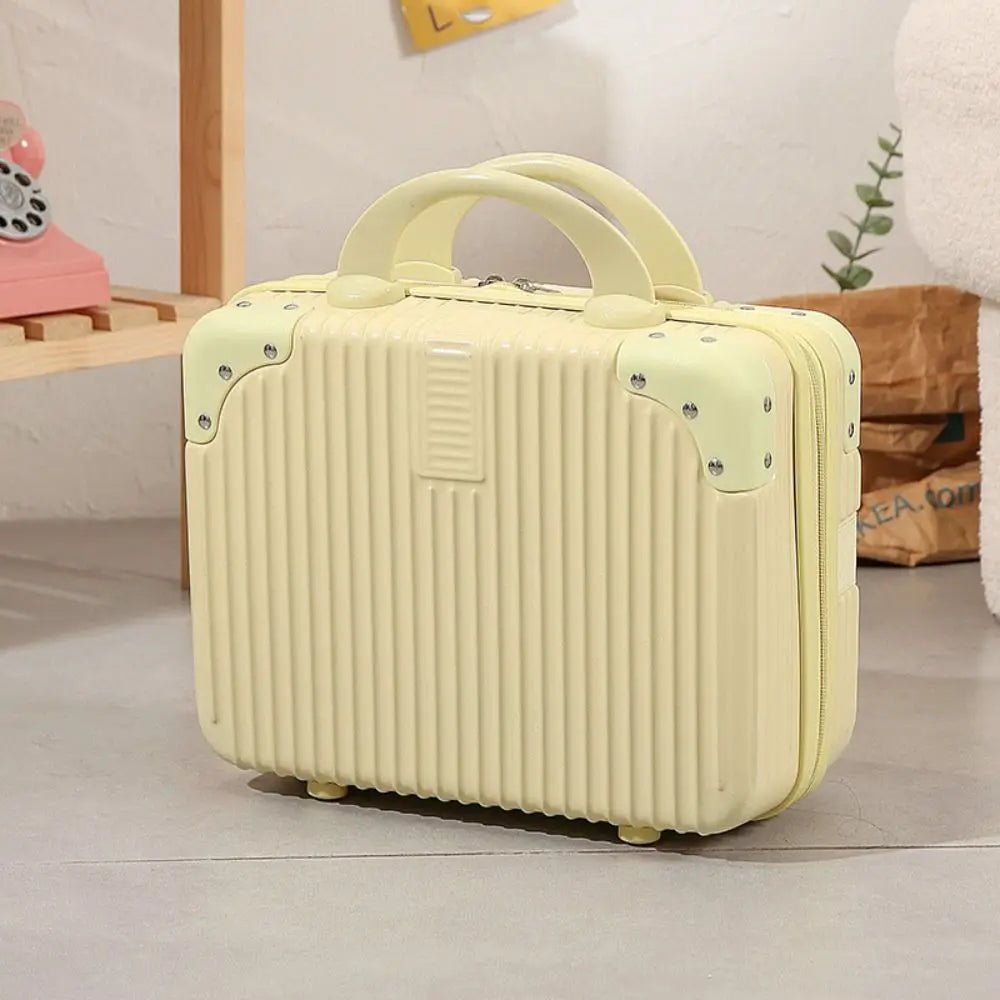 14 inch Mini Travel Suitcase Cosmetic Box Hand Luggage Organizer Makeup Case Small Password Box Boarding Case - Checkouts UK