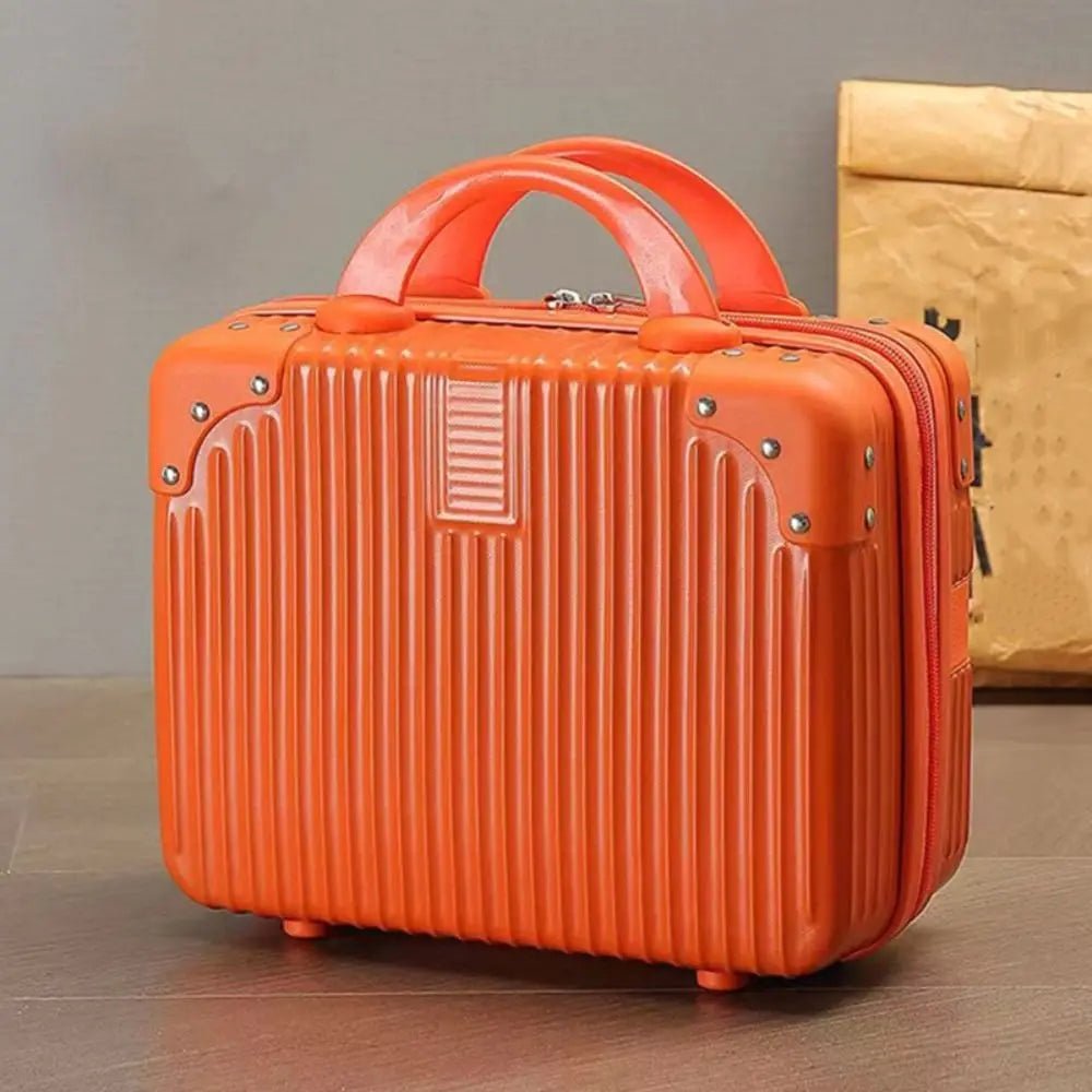 14 inch Mini Travel Suitcase Cosmetic Box Hand Luggage Organizer Makeup Case Small Password Box Boarding Case - Checkouts UK