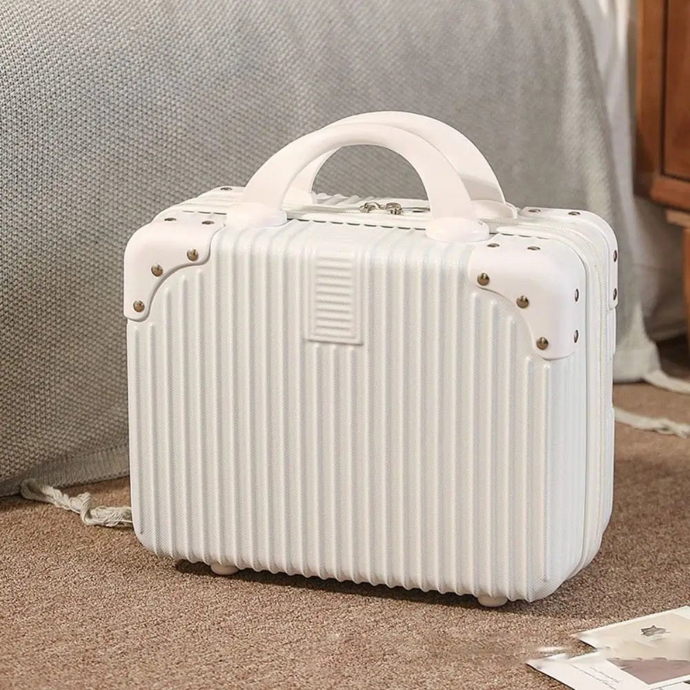 14 inch Mini Travel Suitcase Cosmetic Box Hand Luggage Organizer Makeup Case Small Password Box Boarding Case - Checkouts UK