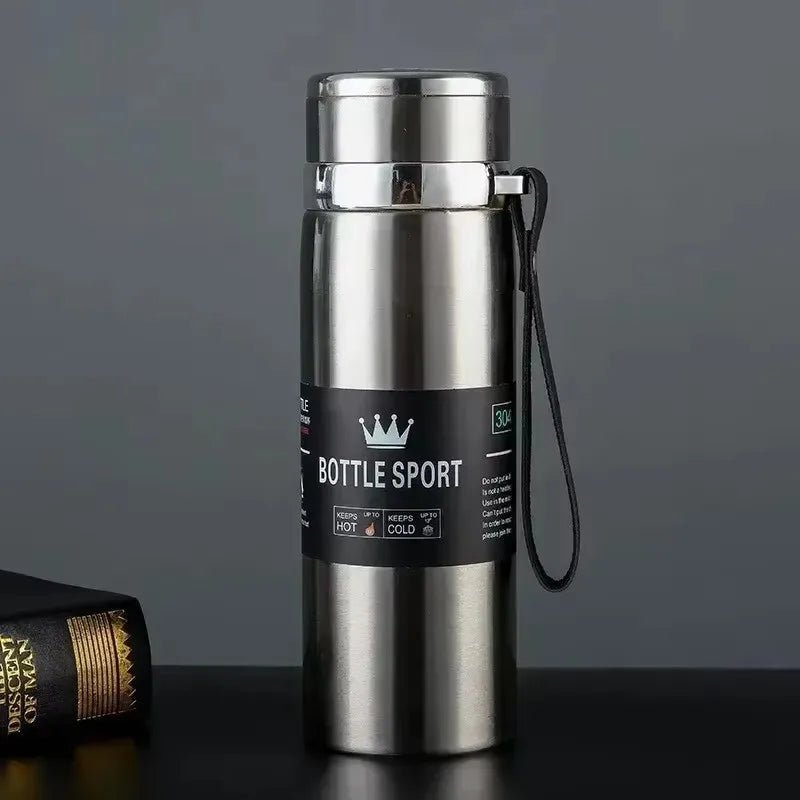 1L Thermal Water Bottle Keep Cold and Hot Water Bottle Thermos for Coffee Tea Vacuum Flasks Stainless Steel Thermos Bottle - Checkouts UK