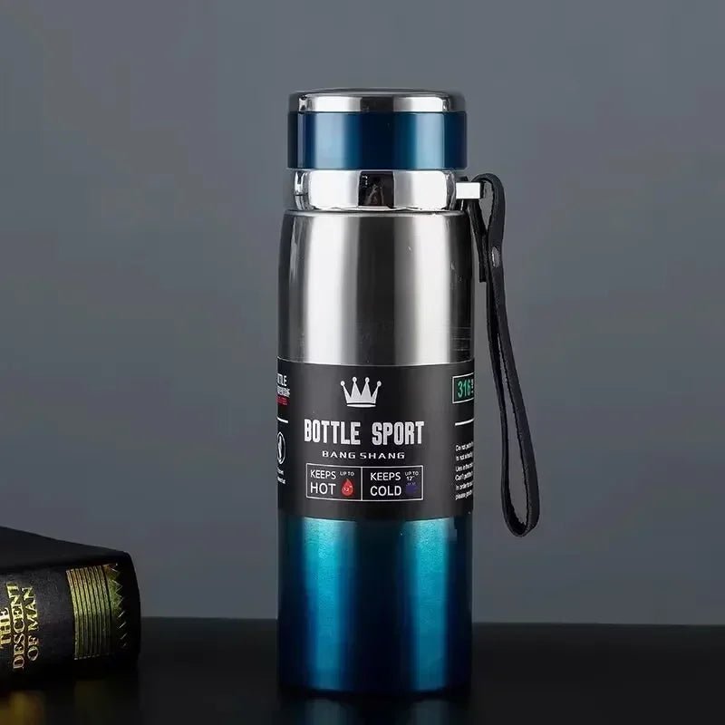 1L Thermal Water Bottle Keep Cold and Hot Water Bottle Thermos for Coffee Tea Vacuum Flasks Stainless Steel Thermos Bottle - Checkouts UK