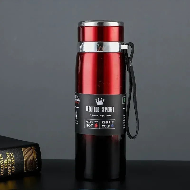 1L Thermal Water Bottle Keep Cold and Hot Water Bottle Thermos for Coffee Tea Vacuum Flasks Stainless Steel Thermos Bottle - Checkouts UK