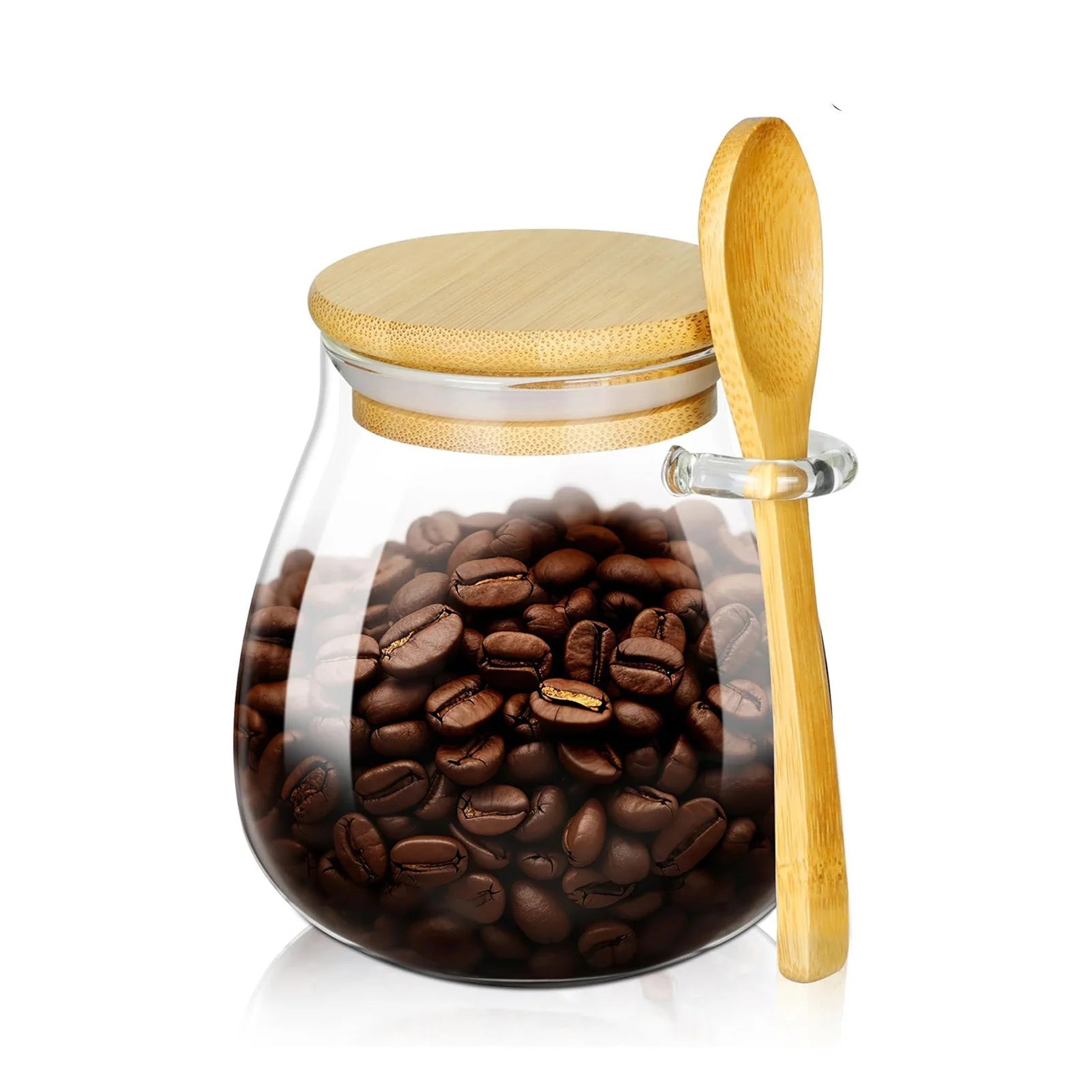 1pc Airtight Food Containers Kitchen Storage Pots Glass Jar with Lid Sealed Canister Sugar Tea Cans Hermetic Kitchen Coffee Jars - Checkouts UK