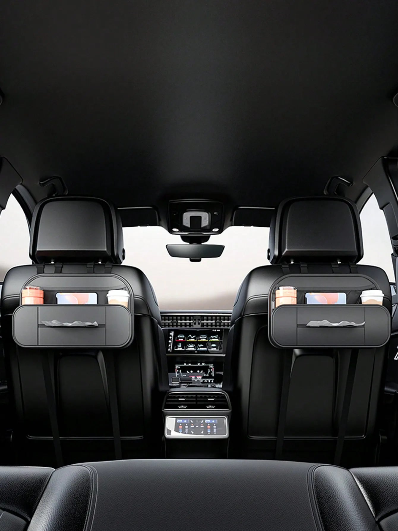 1pc Car Storage Bag, Rear Seat Organizer, Universal Vehicle - mounted Creative Car Decoration Storage Bag - Checkouts USA