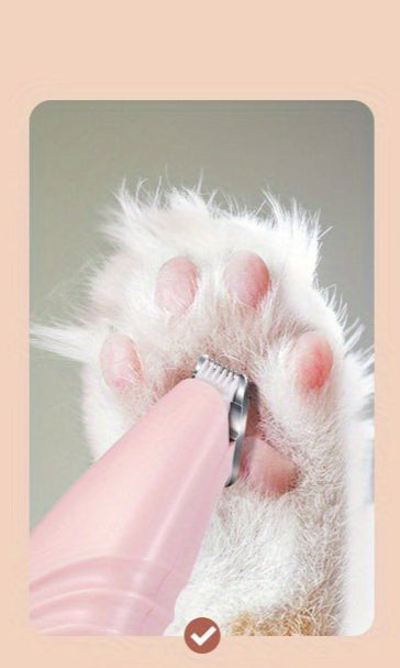 1pc Electric Pet Clippers Cats Dog Foot Hair Trimmer USB Charging Pet Paw Hair Clipper Shaver Grooming Machine Pets Products - Checkouts UK