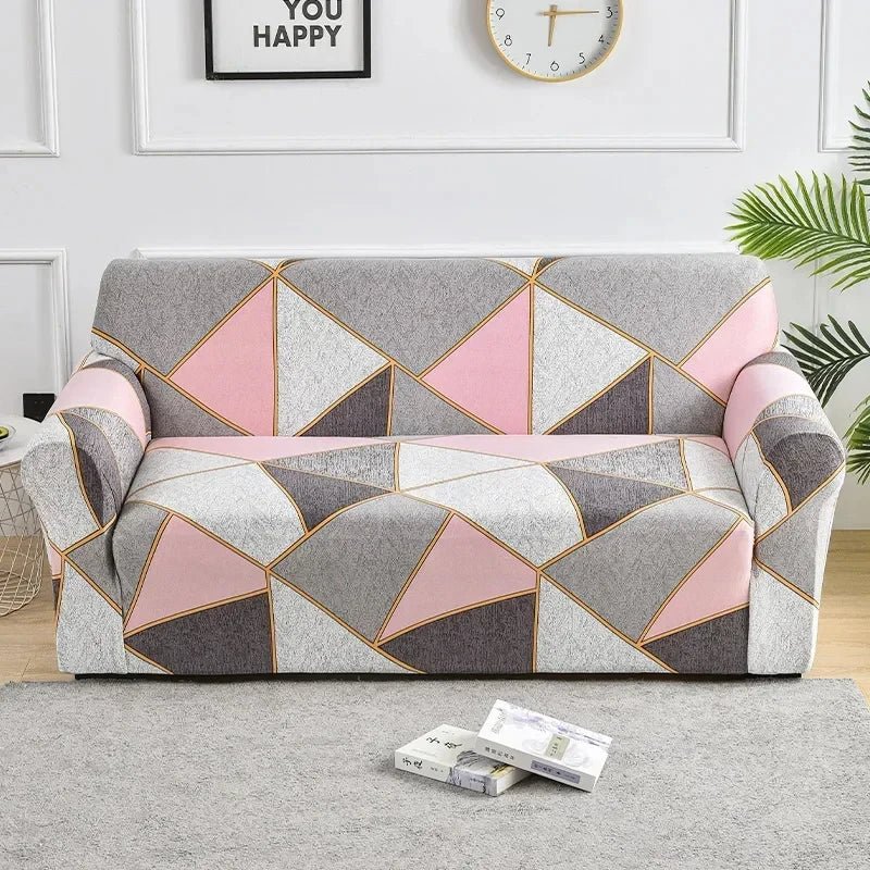 1pc Flower Printed Elastic Sofa Cover Antidirty Spandex Sofa Cover Furniture Protector for Bedroom Office Living Room Home Decor - Checkouts UK