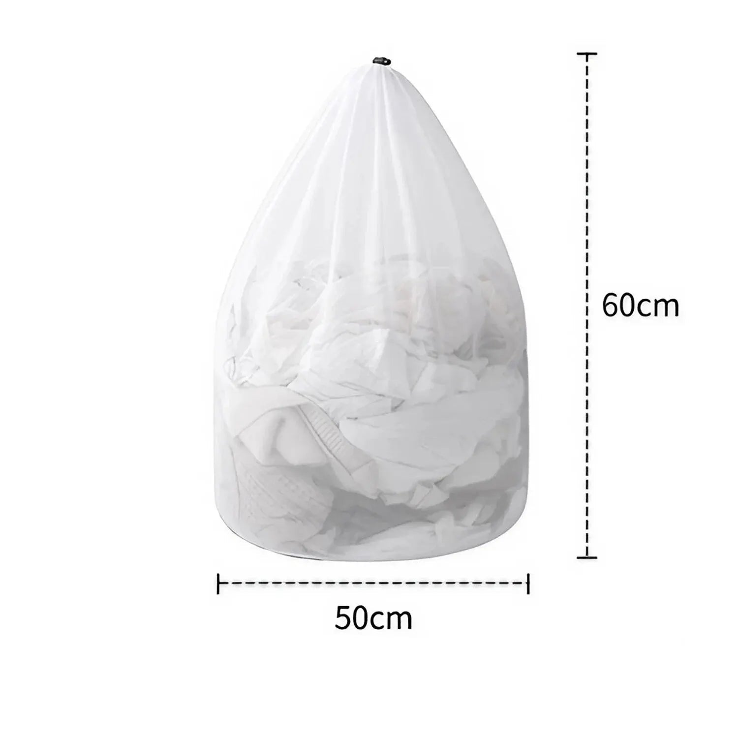 1PC Mesh Laundry Bag - Machine Washable Drawstring Design Travel Wash Bag for Blouses, Hosiery, Stockings, and Underwear - Checkouts UK