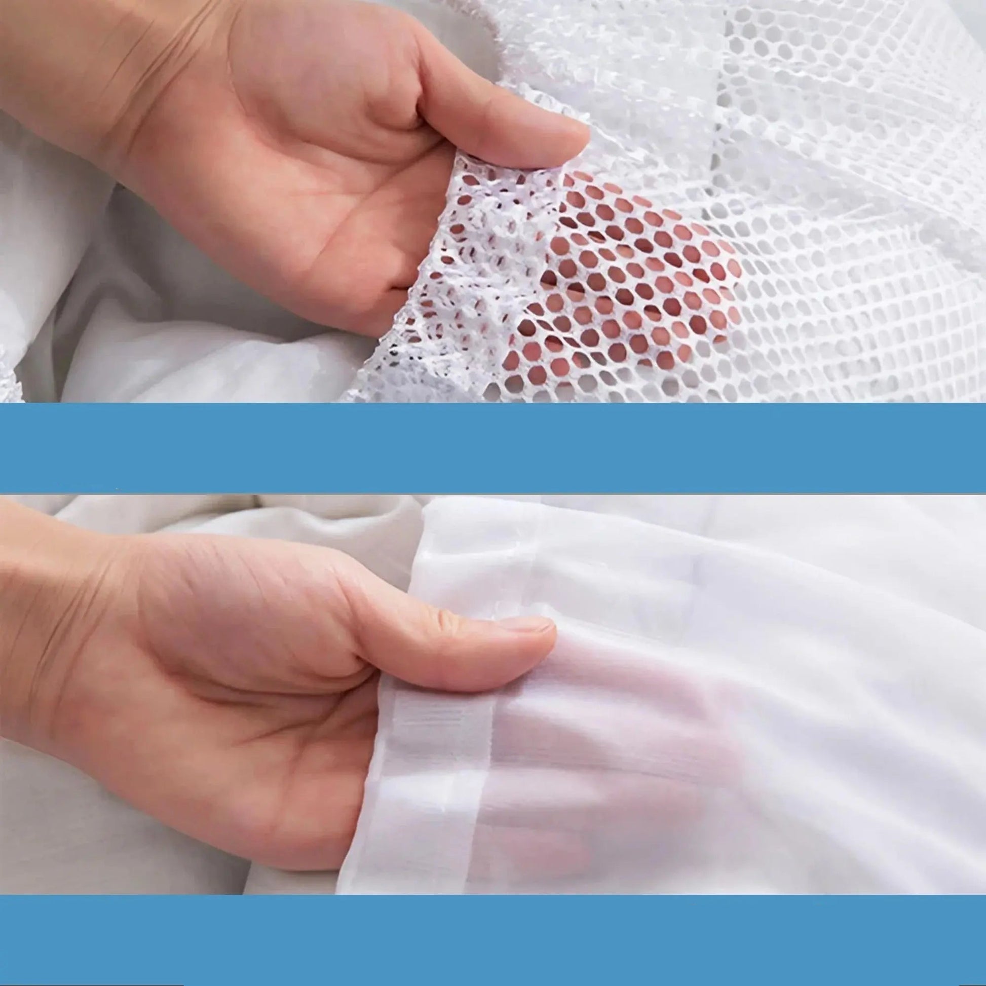 1PC Mesh Laundry Bag - Machine Washable Drawstring Design Travel Wash Bag for Blouses, Hosiery, Stockings, and Underwear - Checkouts UK