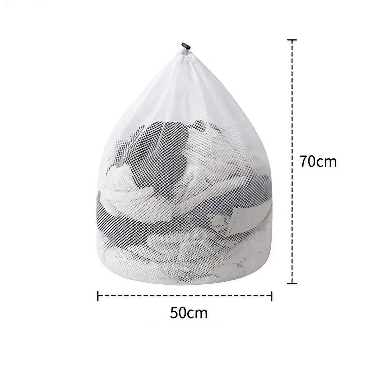1PC Mesh Laundry Bag - Machine Washable Drawstring Design Travel Wash Bag for Blouses, Hosiery, Stockings, and Underwear - Checkouts UK