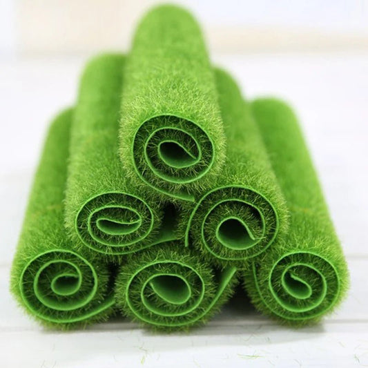 1Pc New 15cm Grass Mat Green Artificial Lawns Turf Carpets Fake Sod Garden Moss For Dollhouse Decals Toys - Checkouts UK