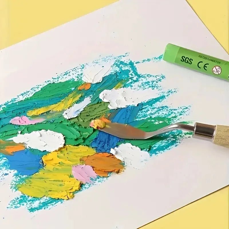 1pc of Ultra - Soft Oil Painting Stick Set, Washable Macaron - Colored Crayons for Graffiti And DIY Art. - Checkouts USA