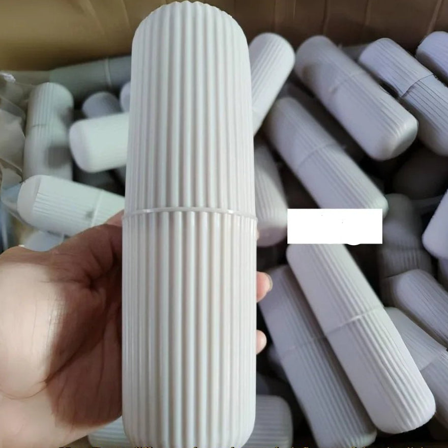 1pc Portable Toothbrush Cup Bathroom Toothpaste Holder Storage Case Box Organizer Travel Toiletries Storage Cup New Creative - Checkouts UK