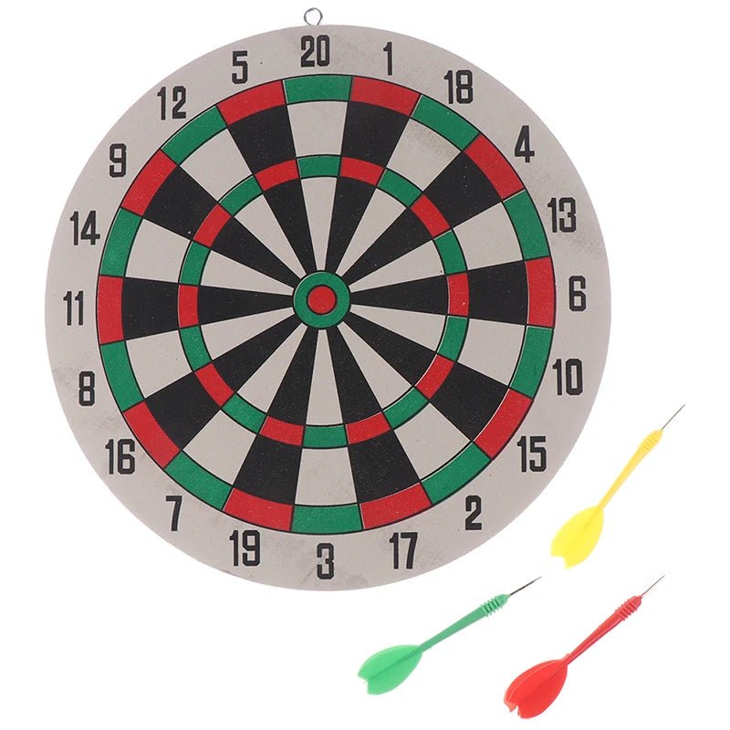 1Set Dart Board Darts Game Set Perfect for Cave Game Room Kids Decoration - Checkouts UK