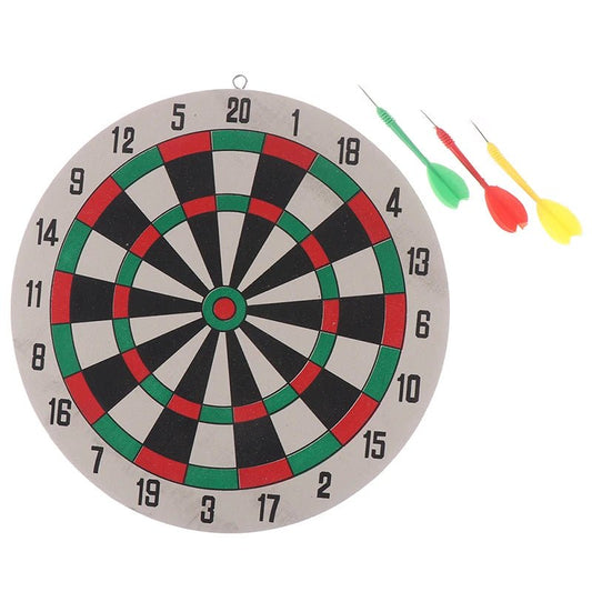 1Set Dart Board Darts Game Set Perfect for Cave Game Room Kids Decoration - Checkouts UK