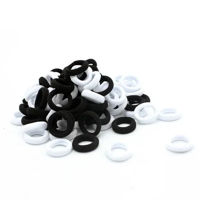 200PCS Women Girls Colorful Nylon Elastic Hair Bands Ponytail Hold Small Hair Tie Rubber Bands Scrunchie Hair Accessories - Checkouts UK