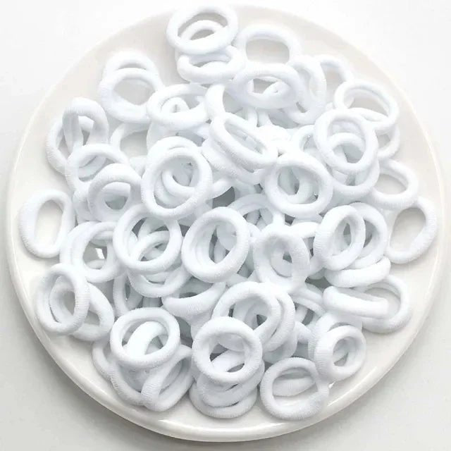 200PCS Women Girls Colorful Nylon Elastic Hair Bands Ponytail Hold Small Hair Tie Rubber Bands Scrunchie Hair Accessories - Checkouts UK