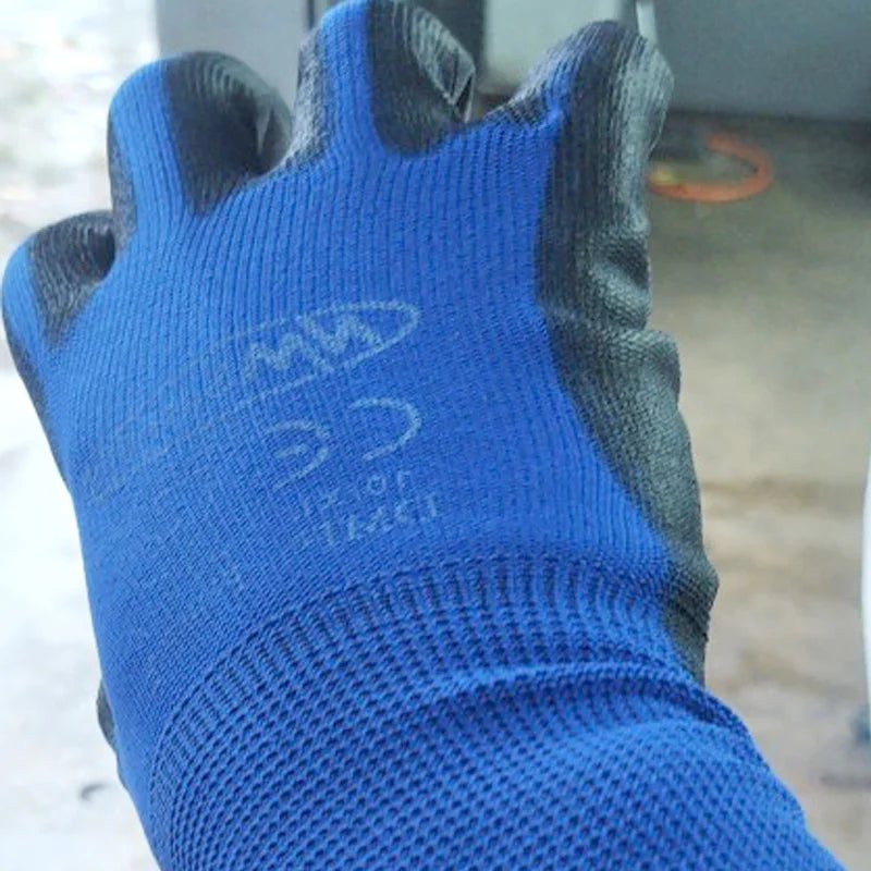 24Pieces/12 Pairs Work Gloves For PU Palm Coating Safety Protective Glove Nitrile Professional Safety Suppliers - Checkouts USA