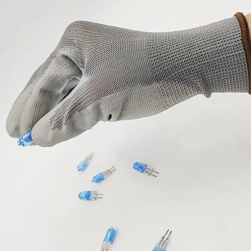 24Pieces/12 Pairs Work Gloves For PU Palm Coating Safety Protective Glove Nitrile Professional Safety Suppliers - Checkouts USA