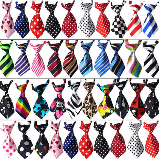 25/50/100pcs/lot Pet Cat Dog Bow Tie Lots Mix Colors Grooming Accessories Adjustable Puppy Bow Tie Products Pet Bowtie Supplies - Furbury