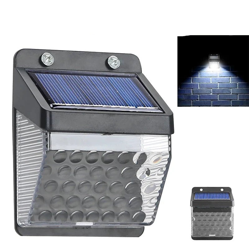 30 LED Solar Light PIR Motion Sensor Wall Light Outdoor Solar Lamp Waterproof Solar Powered Sunlight Street Lamp Garden Decor - Checkouts UK