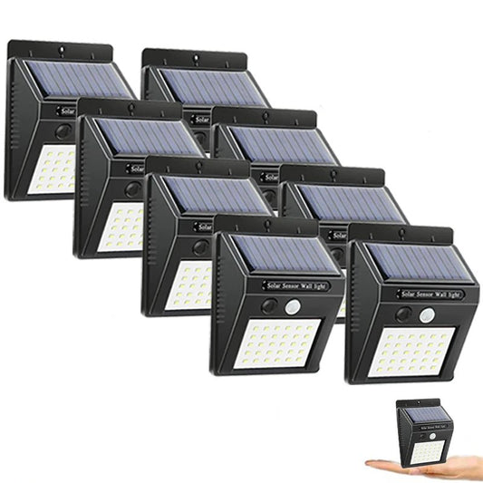 30 LED Solar Light PIR Motion Sensor Wall Light Outdoor Solar Lamp Waterproof Solar Powered Sunlight Street Lamp Garden Decor - Checkouts UK